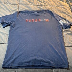 Under Armour Men's Blue Freedom Tee